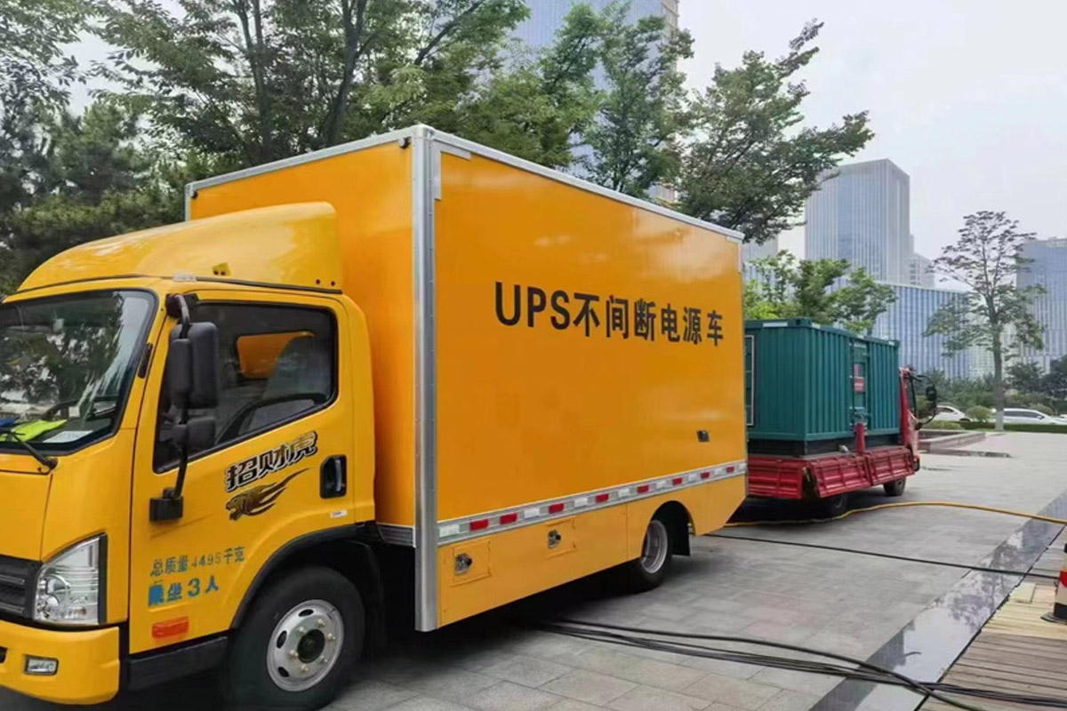 拱墅发电机租赁施工现场