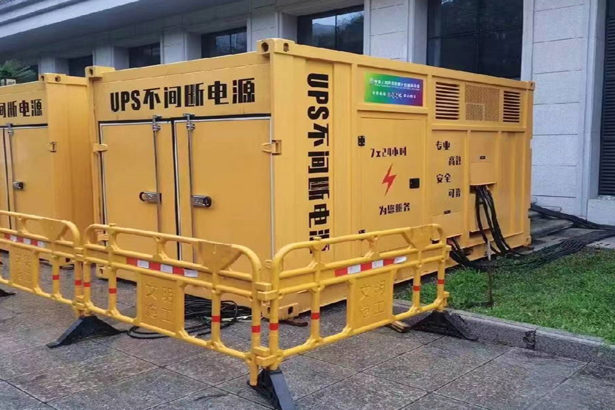 拱墅发电机租赁施工现场