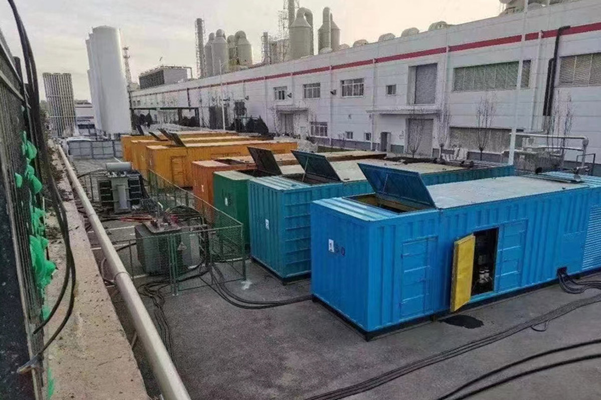 拱墅发电机租赁施工现场